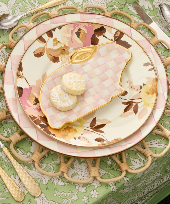 Limited Edition Ceramic Rosy Check Bunny Plate